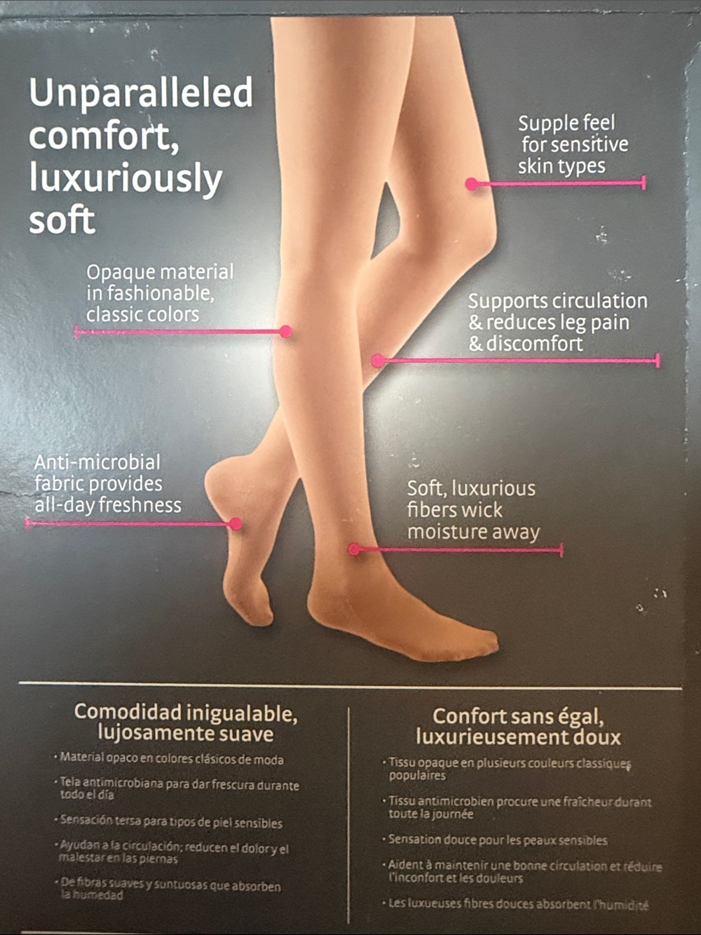 Comfort Medical Compression Pantyhose — Nude (Beige) - Picture 3 of 6